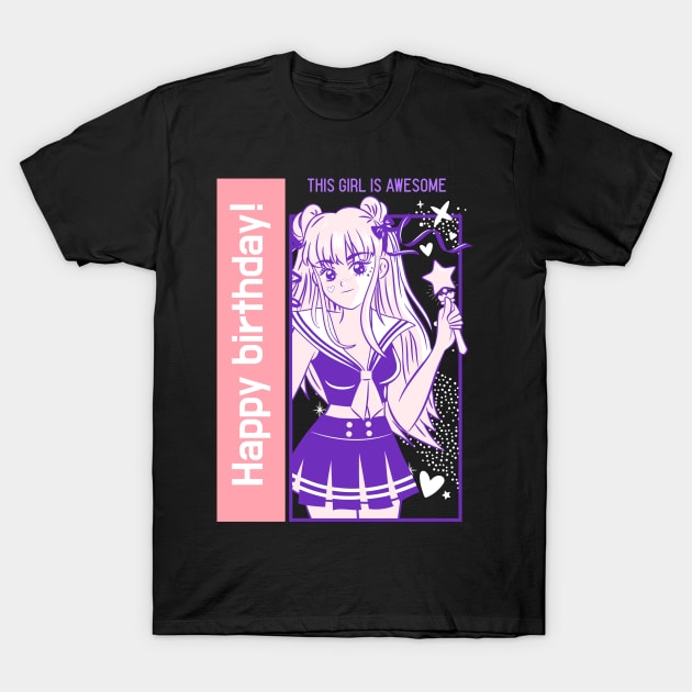 Happy birthday anime lover T-Shirt by tottlekopp